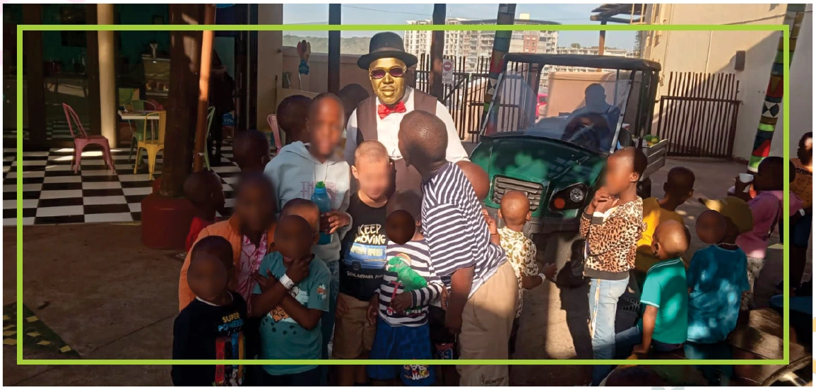 A group activity pictured with the Child Care Report